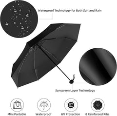 UV Big Size Umbrella for Sun Protection and Rain Windproof