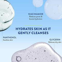 Sulphate-Free Gentle Skin Hydrating Face Wash Cleanser with Niacinamide 125ml